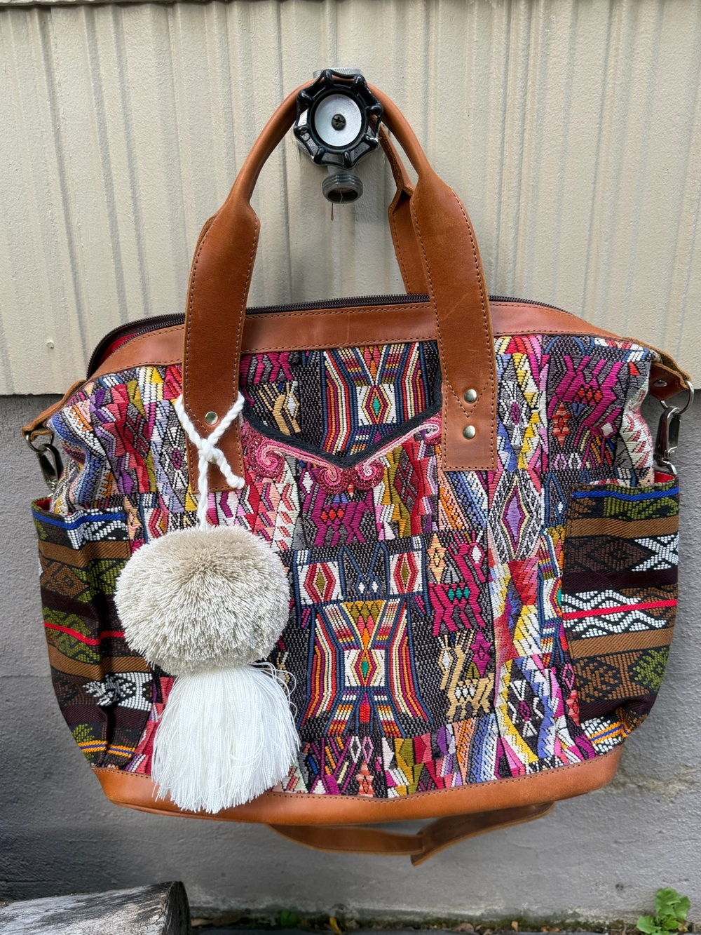 NWOT Nena & Co. OOAK vintage huipil Convertible Day Bag